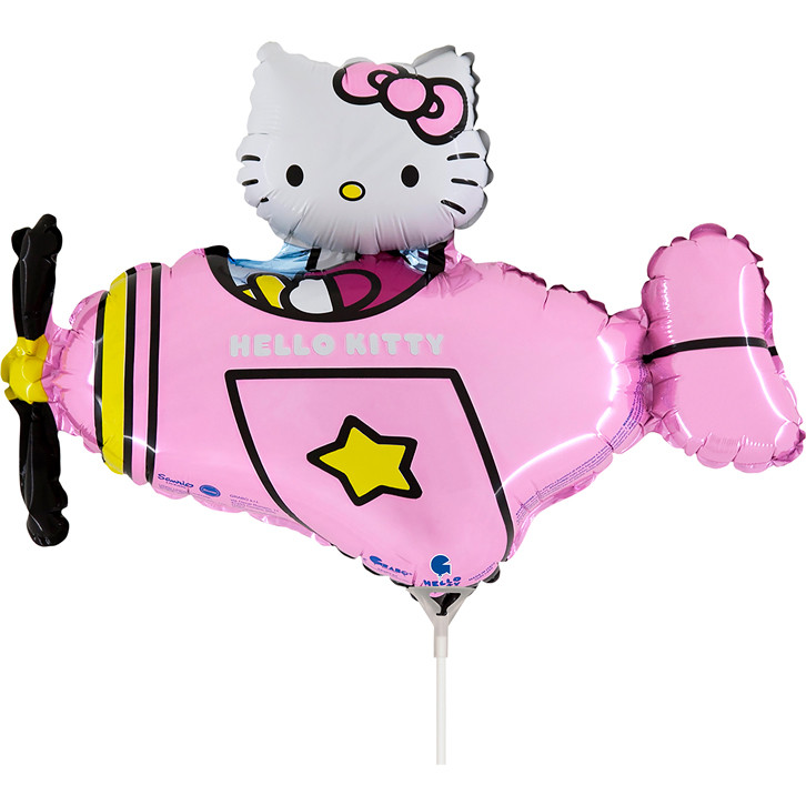 Hello Kitty Airplane Pink Mini-Folienballon 35 cm (WP)