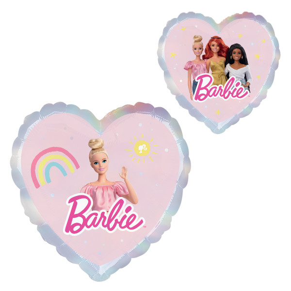Barbie Heart Holographischer Folienballon 43 cm