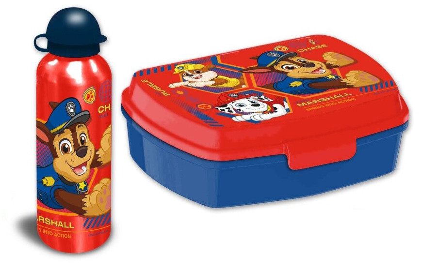 Paw Patrol Action Brotdose + Aluminiumflasche Set
