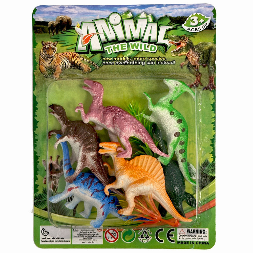 Dinosaurier Kunststofffigur 6-teiliges Set in Box