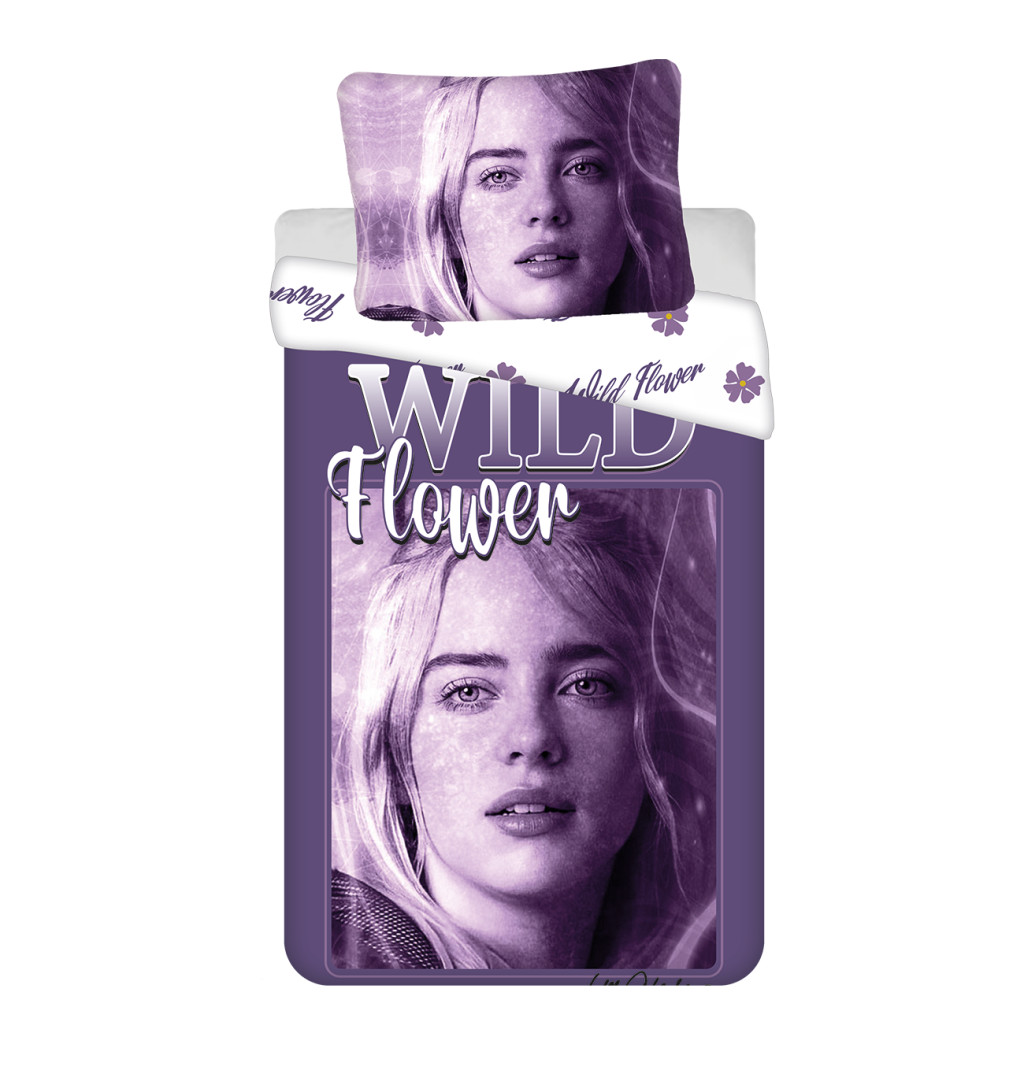 Billie Eilish Wild Flower Bettwäsche 140×200cm, 70×90 cm