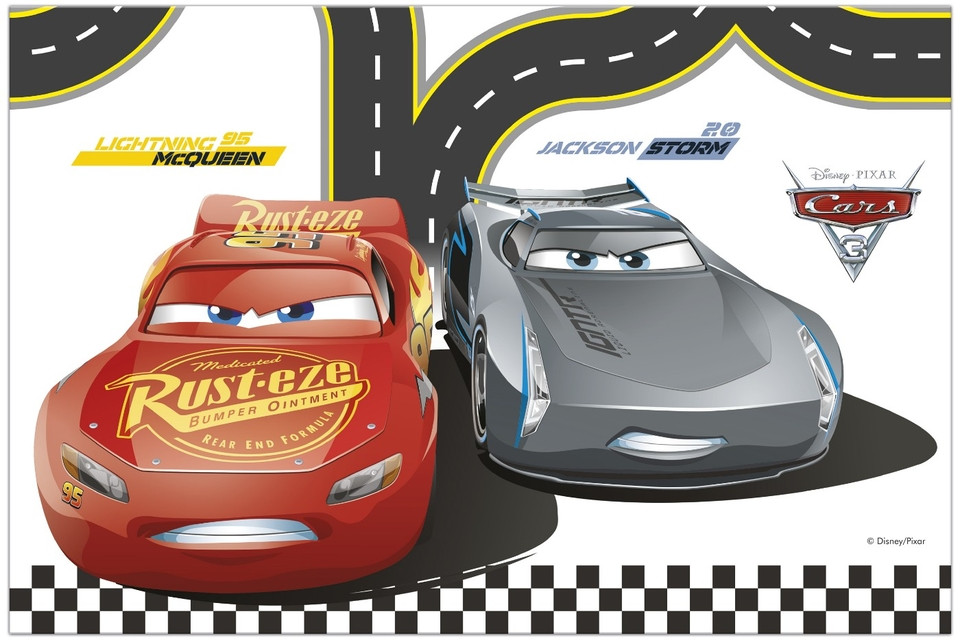 Disney Cars Arena Race Plastiktischdecke 120x180 cm