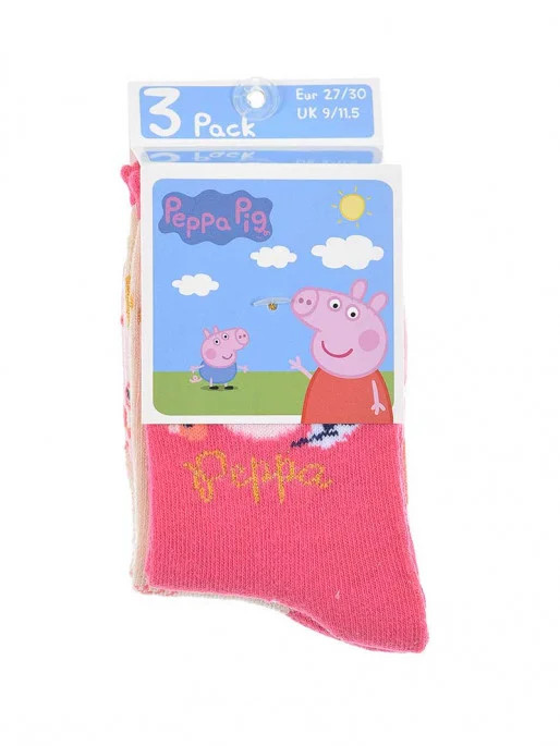 Peppa Wutz Flower Kinder Socken 23-34