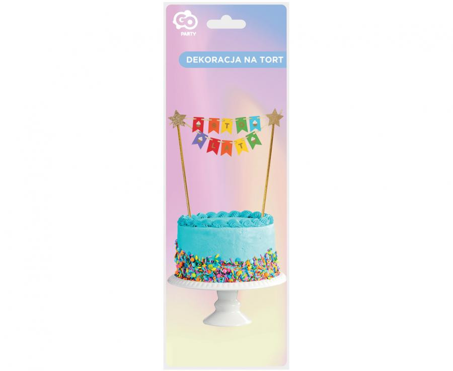 Geburtstag Sto Lat Rainbow Tortendekoration