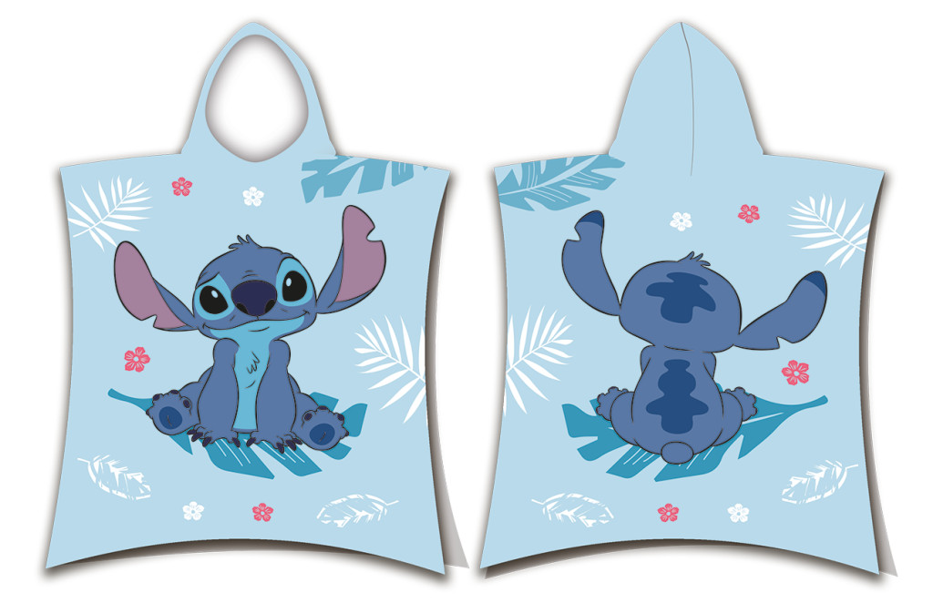 Disney Lilo und Stitch Blue Strandtuch Poncho 50x115 cm