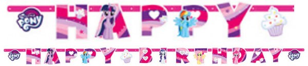 My Little Pony Rainbow Sparkle Happy Birthday Schild 237 cm