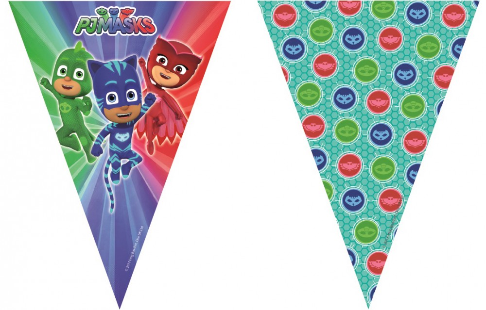 PJ Masks Trio Fahnenkette 2,3 m