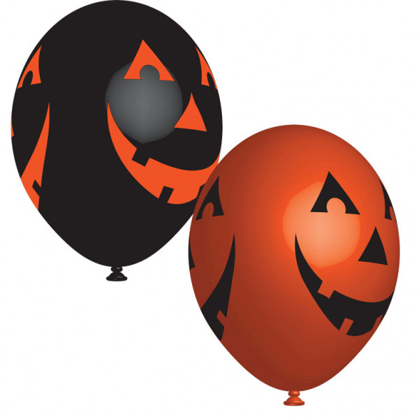 Halloween Smiling Luftballon, 6 Stk 11 Zoll (27,5cm)