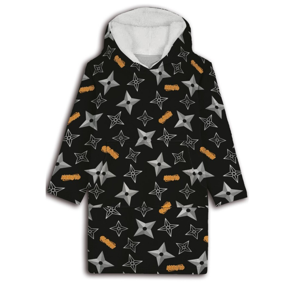 Naruto Shuriken Erwachsenen Schlüpf-Plüsch-Polardecke, Poncho