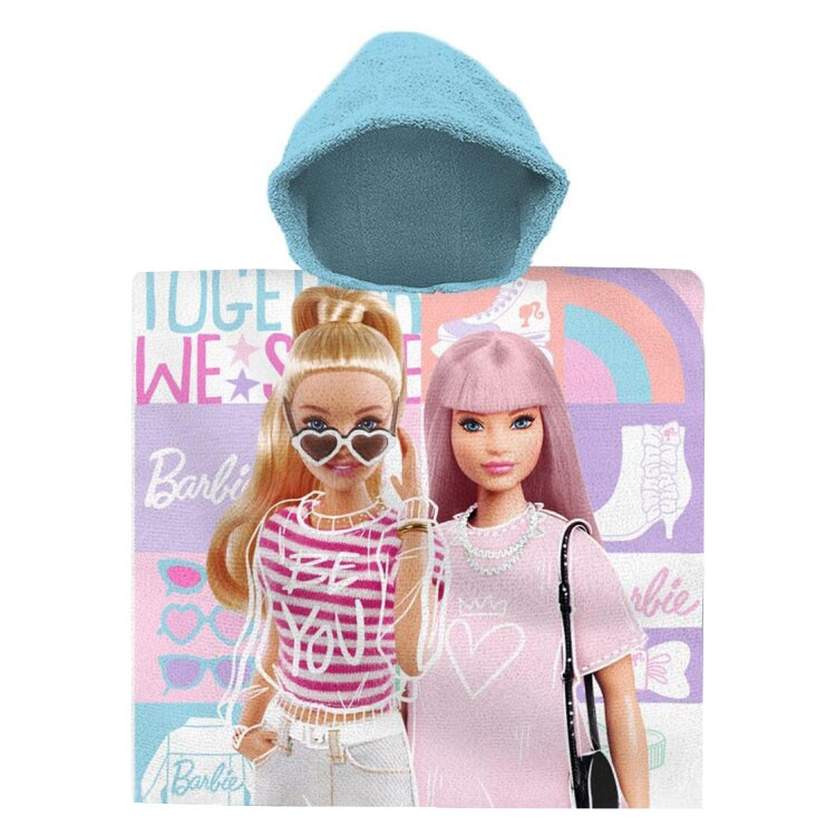 Barbie Together Strandtuch Poncho 60x120 cm