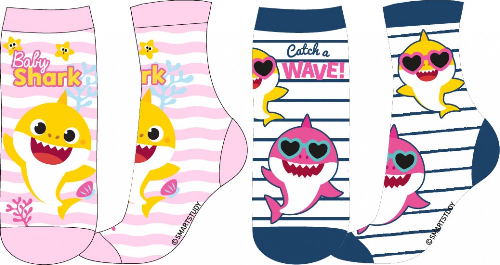 Baby Shark Kinder Socken 23-30