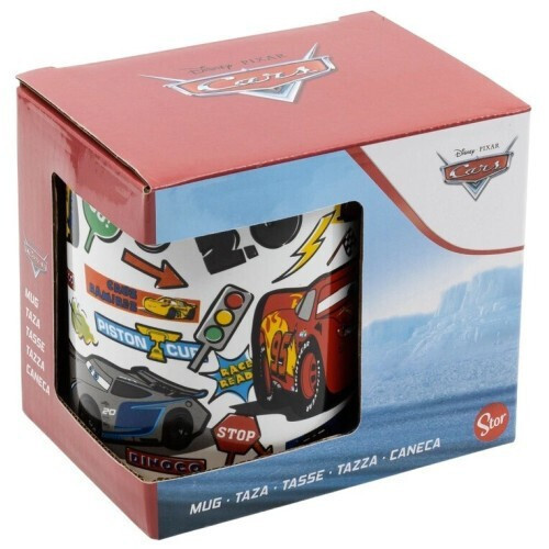 Disney Cars Stickers Porzellanbecher 325 ml im Geschenkkarton