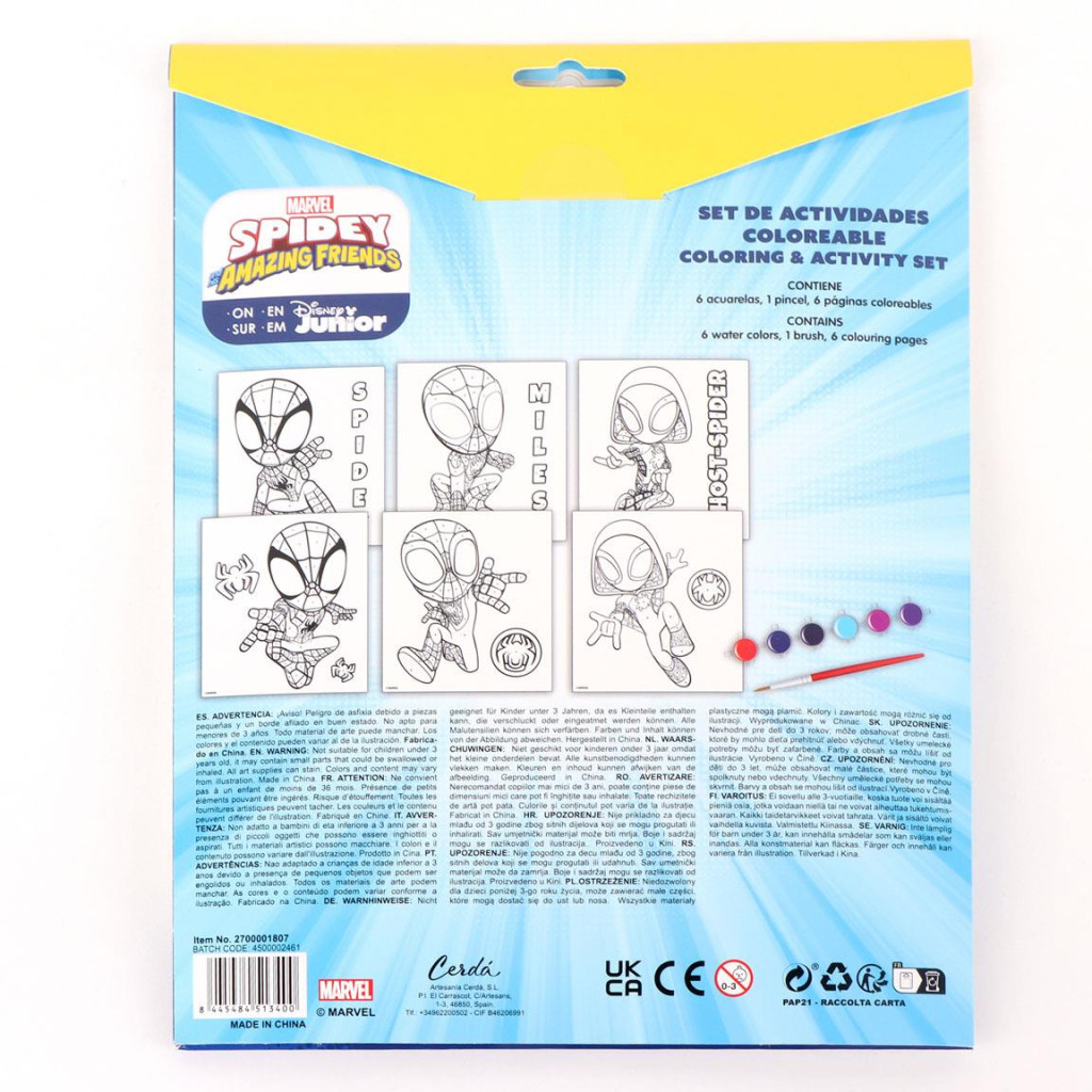Spiderman Spidey Friends Malset nach Zahlen