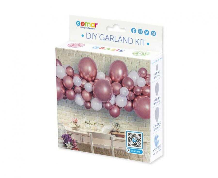 Farbe Rose Gold Ballon, Ballon-Girlanden-Set 65 Stück