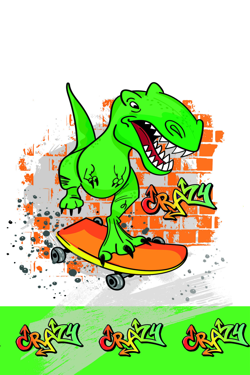 Dinosaurier Crazy Papier Tischdecke 120x180 cm
