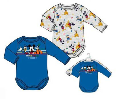 Disney Mickey  Baby-Body, 2er-Set