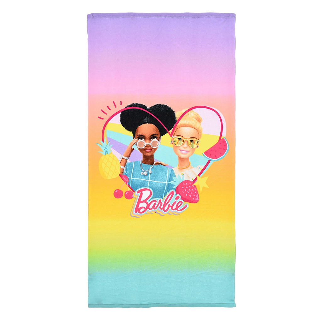 Barbie Badehandtuch, Strandtuch 70x140cm (Schnelltrocknend)