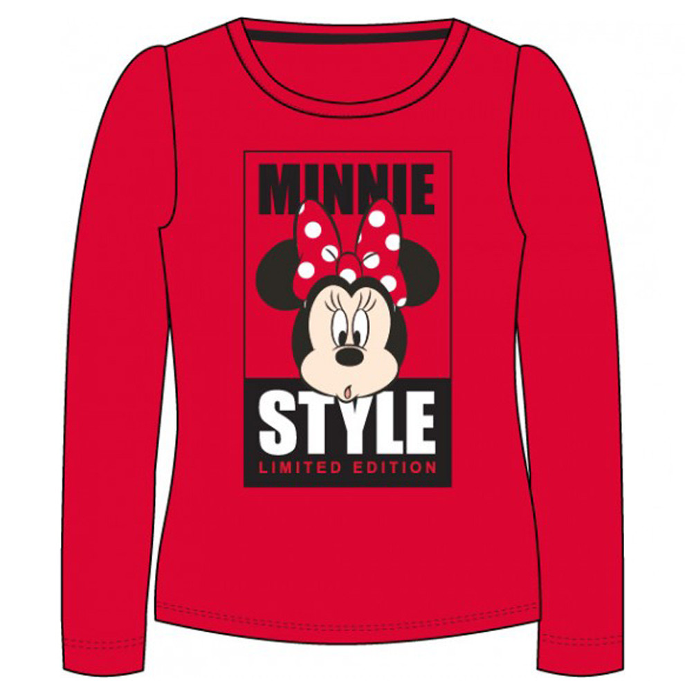 Disney Minnie Style Red Kinder Langarmshirt, Oberteil 5 Jahre / 110 cm