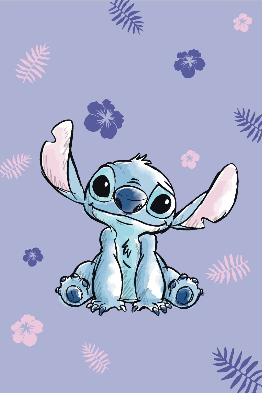 Disney Lilo und Stitch Blooming Mikroflanel-Decke 100x150cm
