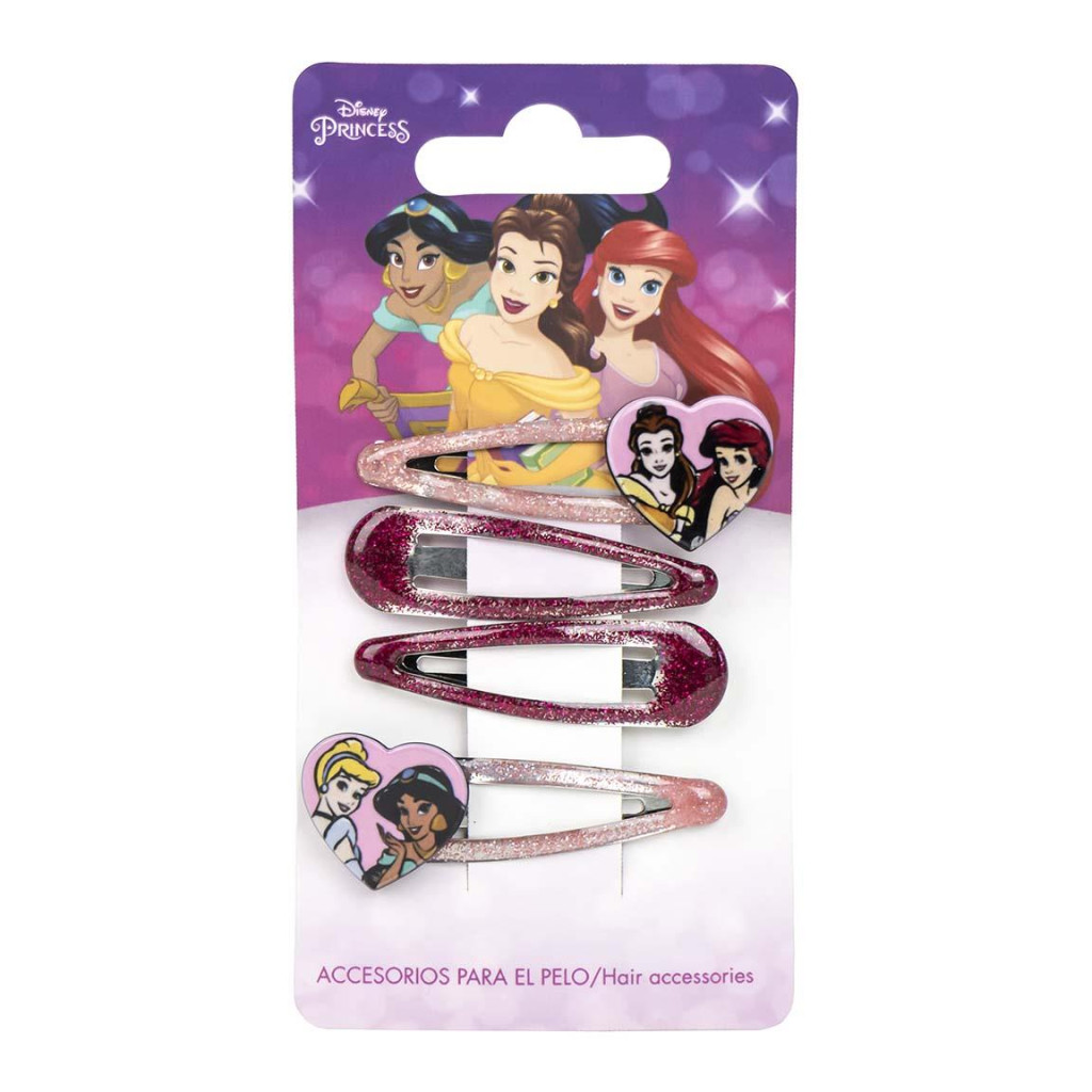 Disney Prinzessin Besties Haarklammer-Set mit 4 Stücken