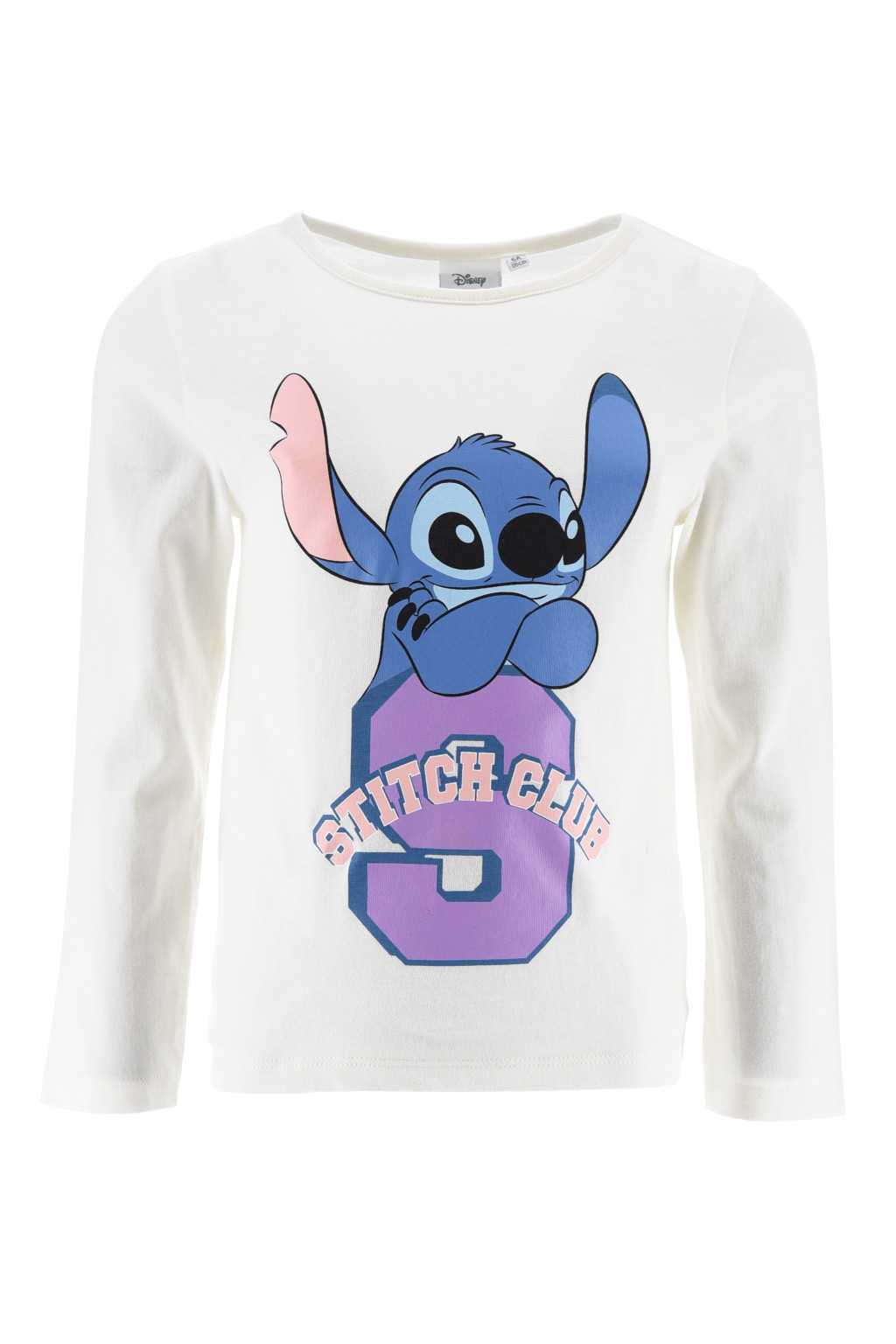 Disney Lilo und Stitch Club White Kinder langarm Shirt 3 - 8 Jahre / 98 - 128 cm