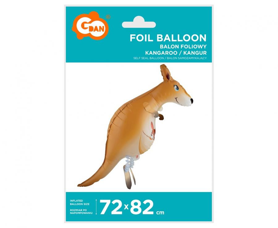  Känguru Kangaroo laufender Folienballon 82 cm