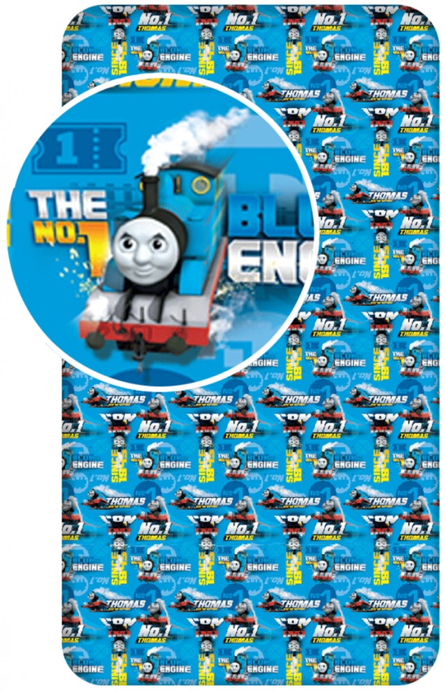 Thomas und seine Freunde Blue Engine Spannbetttuch 90x200 cm