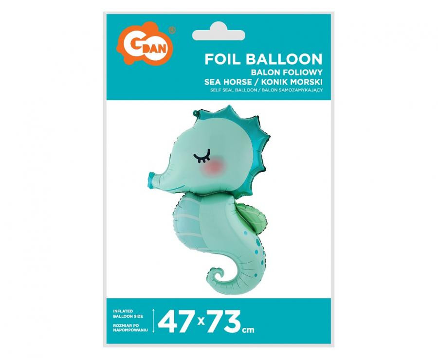 Fisch Sea Horse Seepferdchen Folienballon 73 cm Fisch Sea Horse Seepferdchen Folienballon 73 cm