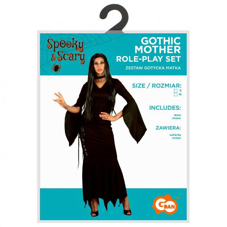 Halloween Black Gothic Mother Kostüm M