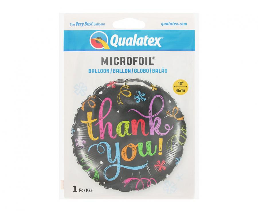 Geburtstag Danke Chalkboard Folienballon 46 cm