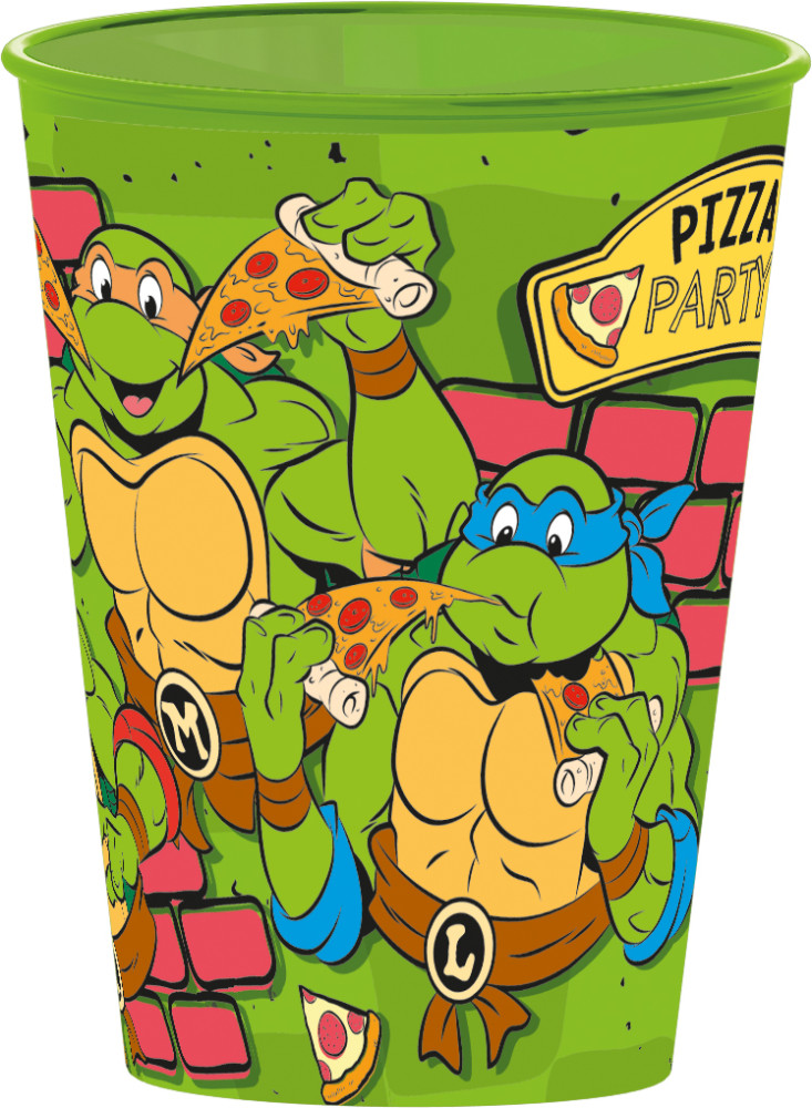Teenage Mutant Ninja Turtles Pizza Becher, Kunststoff 260 ml