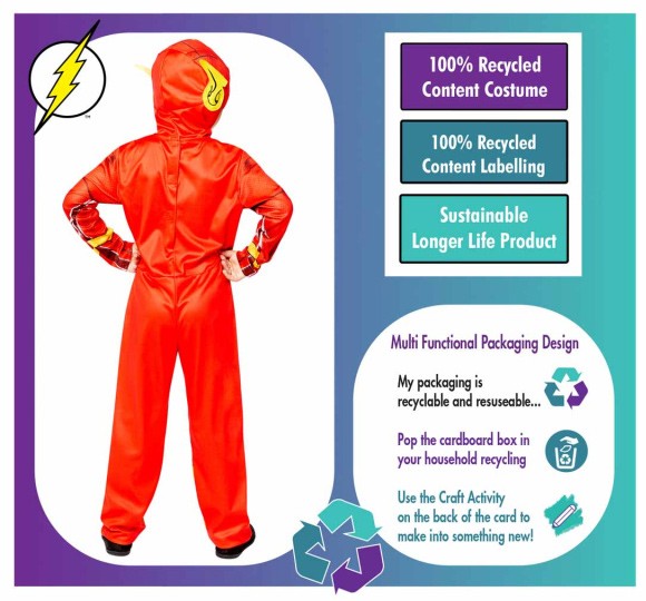 The Flash Kostüm 4-6 Jahre