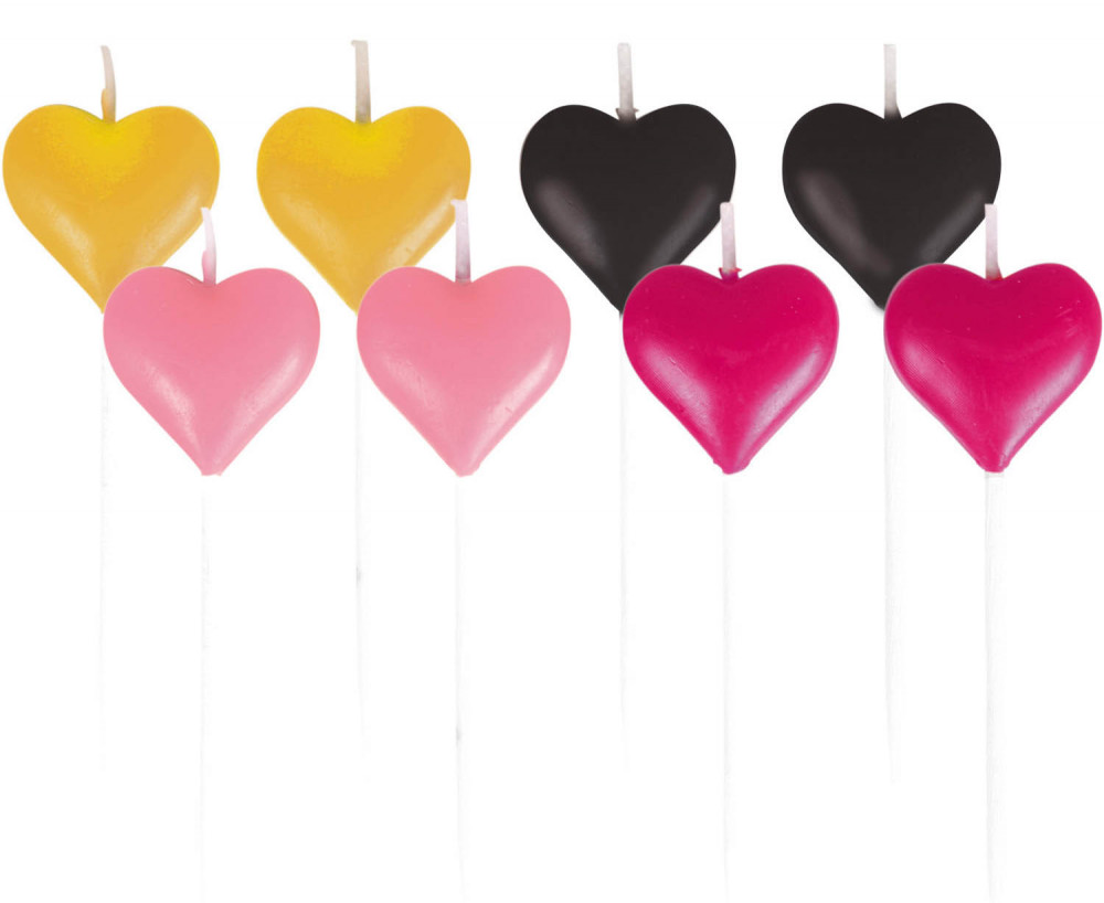 Liebe Mini-Geburtstagskerzen 8er-Set