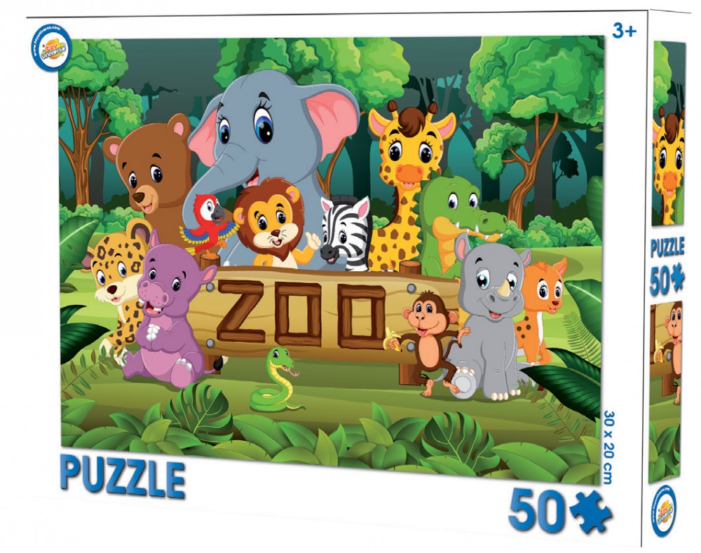 Tiere Zoo-Puzzle 50 Stk