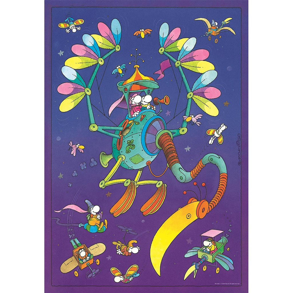 Farbe Mordillo 500-teiliges Compact-Puzzle Clementoni