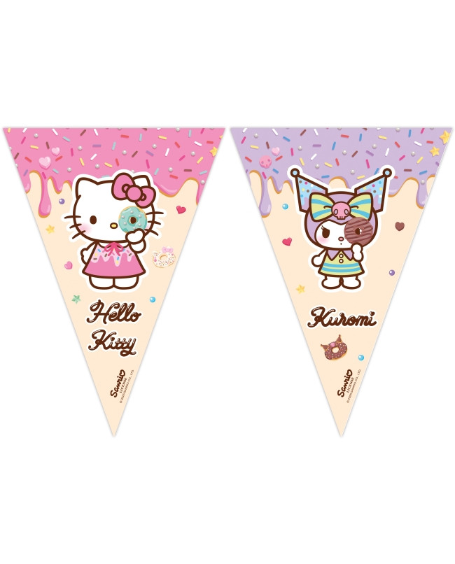 Hello Kitty Kuromi Wimpelkette FSC 2,3 m