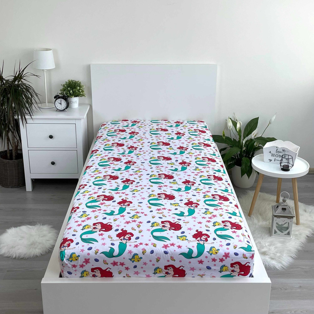 Disney Prinzessin Ariel Spannbetttuch 90x200 cm