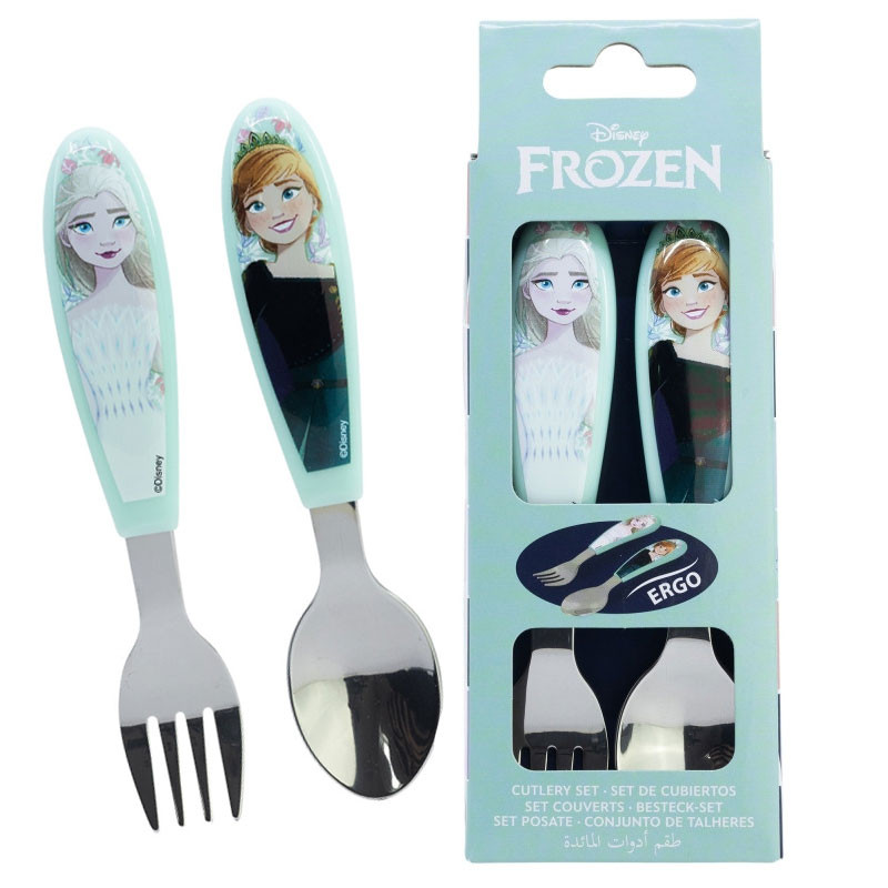 Disney Eiskönigin Snowy Tale Metall-Ergo-Besteckset - 2-teilig