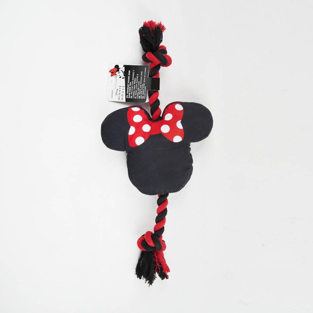 Disney Minnie  Quietschendes Plüsch- und Seilhundespielzeug