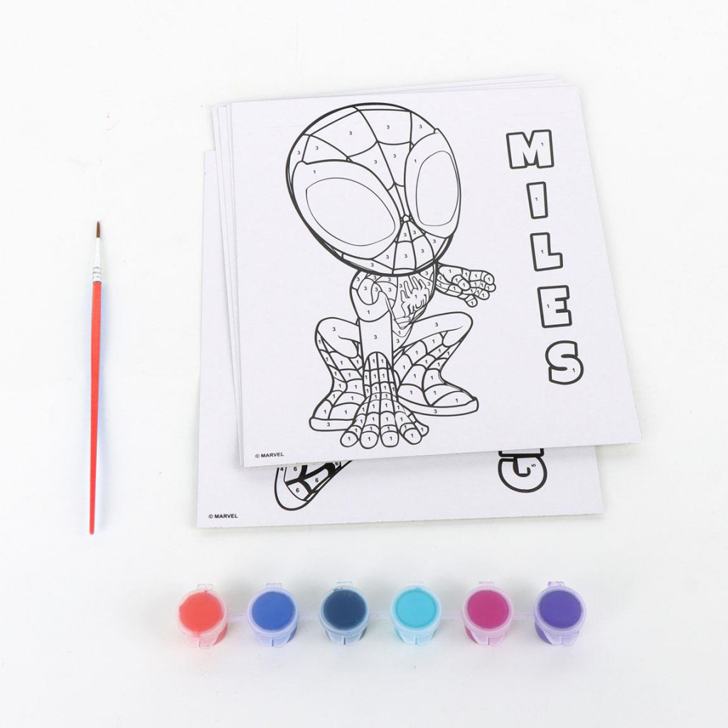 Spiderman Spidey Friends Malset nach Zahlen