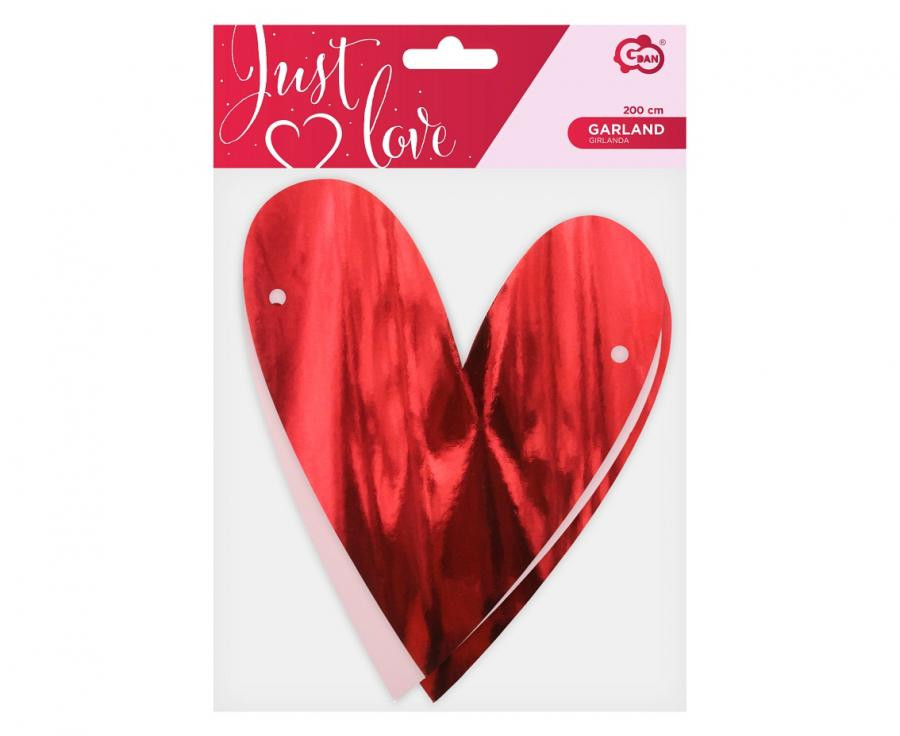 Liebe Hearts Girlande 200 cm