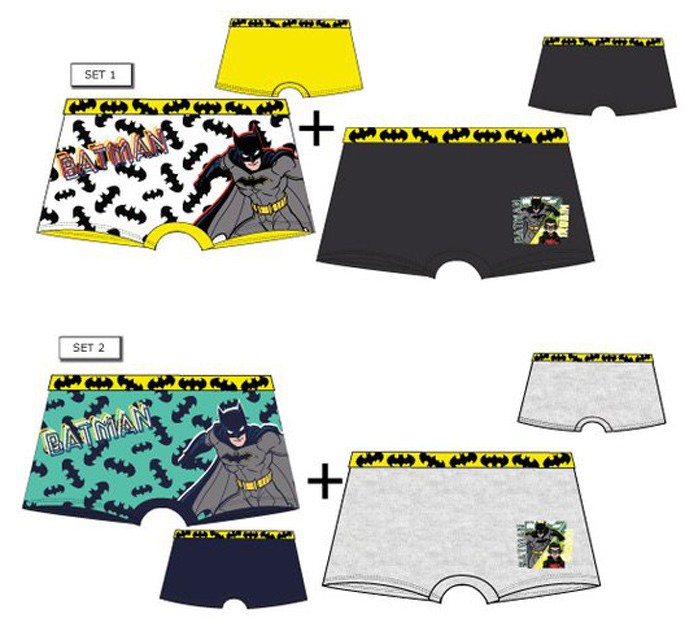 Batman Kinder-Boxershorts 2 Stück/Packung
