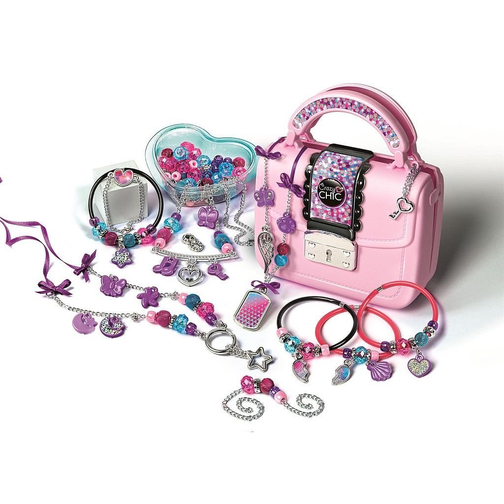 Crazy Chic Jewels Schmuckherstellungsset mit Handtasche Clementoni