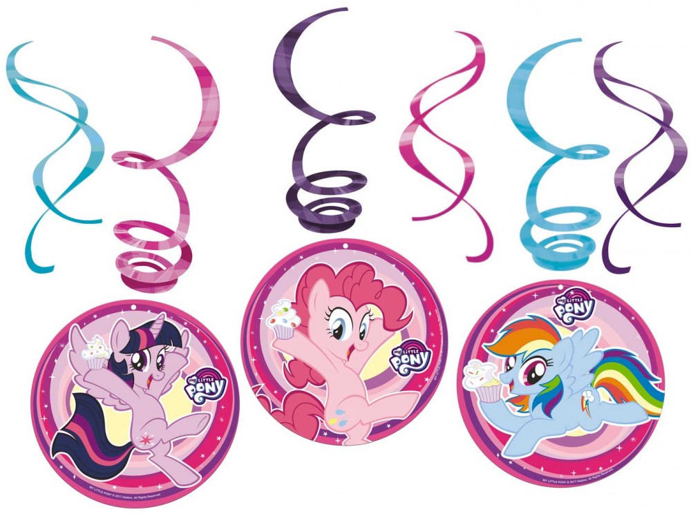 My Little Pony Rainbow Sparkle Bänderdekoration 6-teiliges Set
