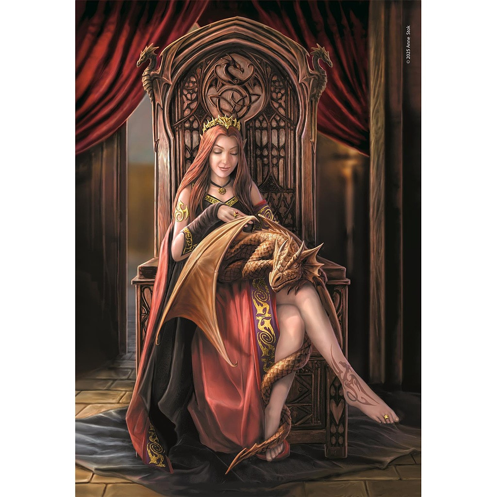 Fantasy Friends Forever Anne Stokes 1000-teiliges Compact-Puzzle Clementoni