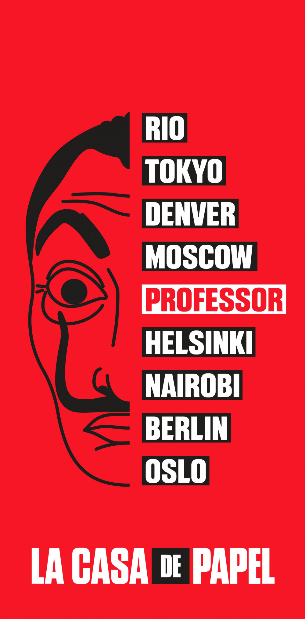 Haus des Geldes Robber Gang Badetuch, Strandtuch 70*140cm