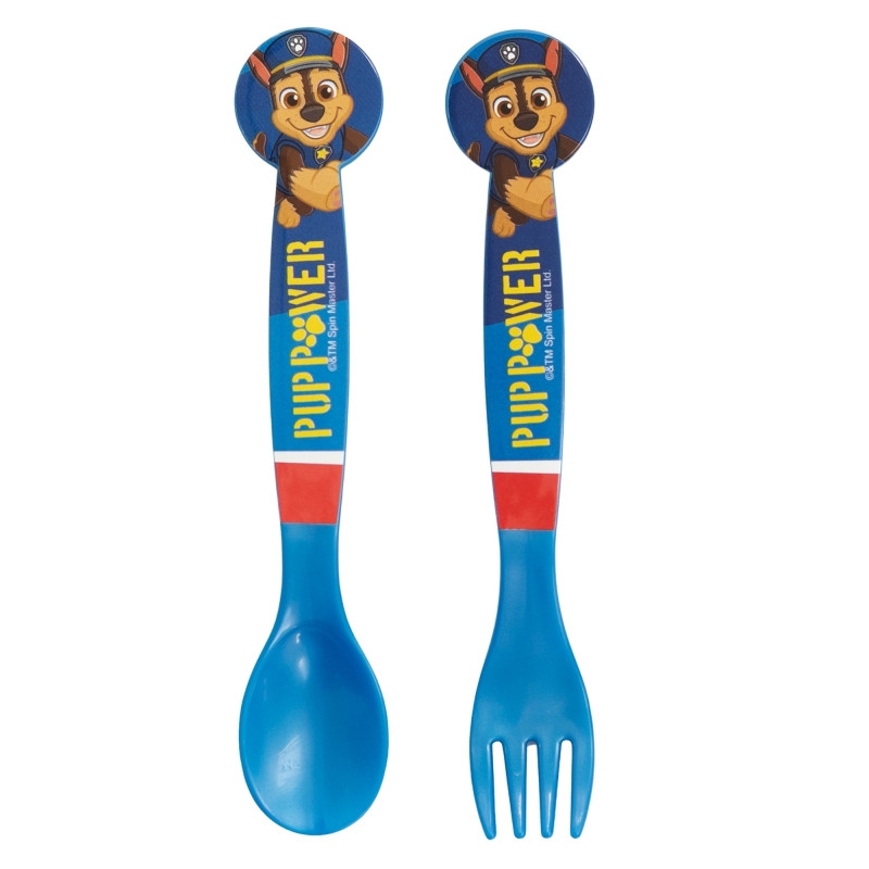 Paw Patrol Pup Power Kunststoff-Besteckset - 2-teilig