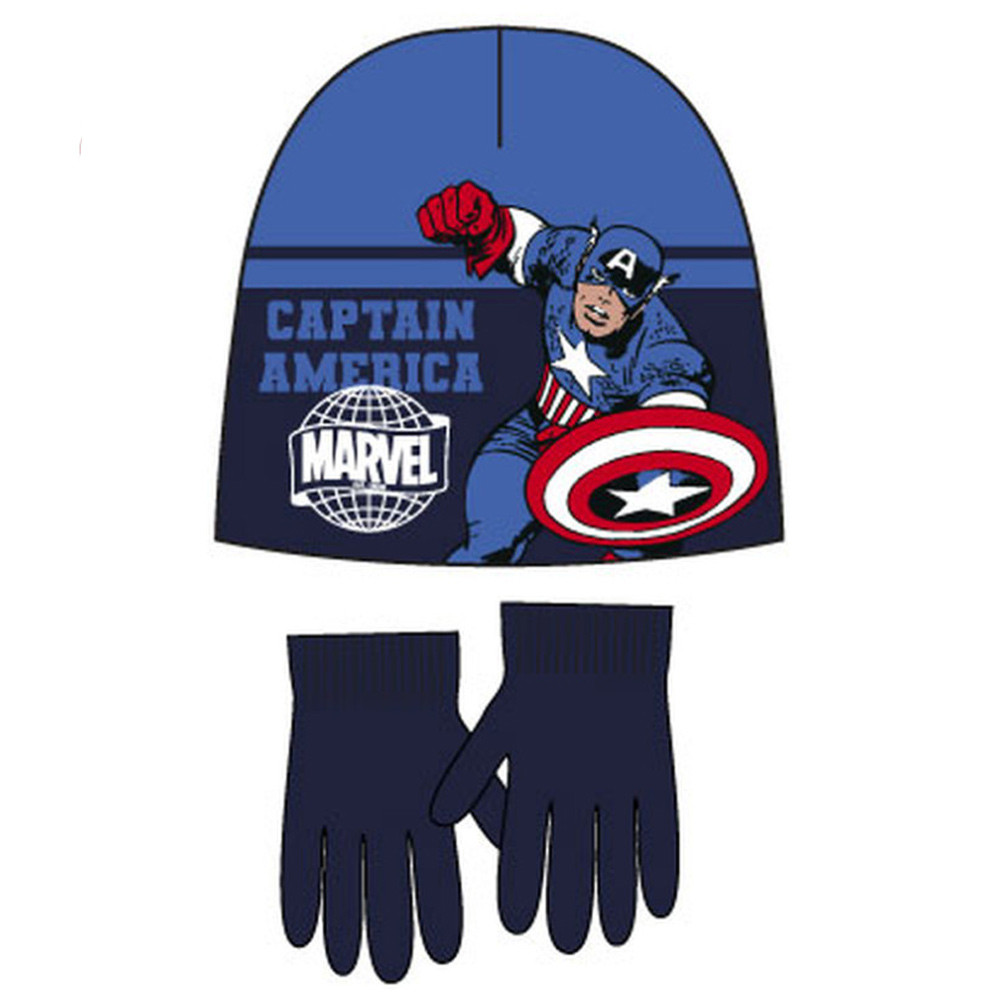 Avengers Captain America Kinder Hut + Handschuh-Set 52 cm