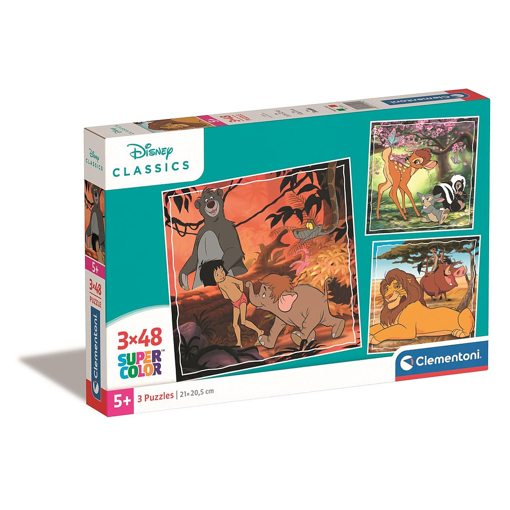 Disney Classics Timeless 3x48 Stk Puzzle Clementoni