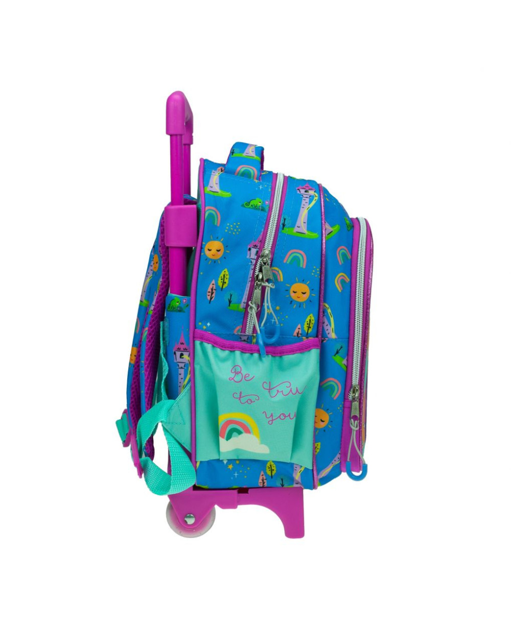Disney Prinzessin Rapunzel rollender Kindergarten Rucksack, Tasche 30 cm